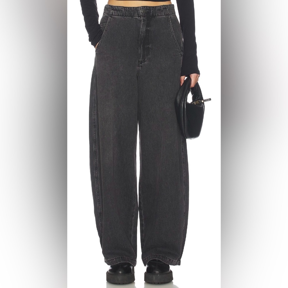 Lottie High Rise Relaxed Bowed Jeans Size 26 NWT